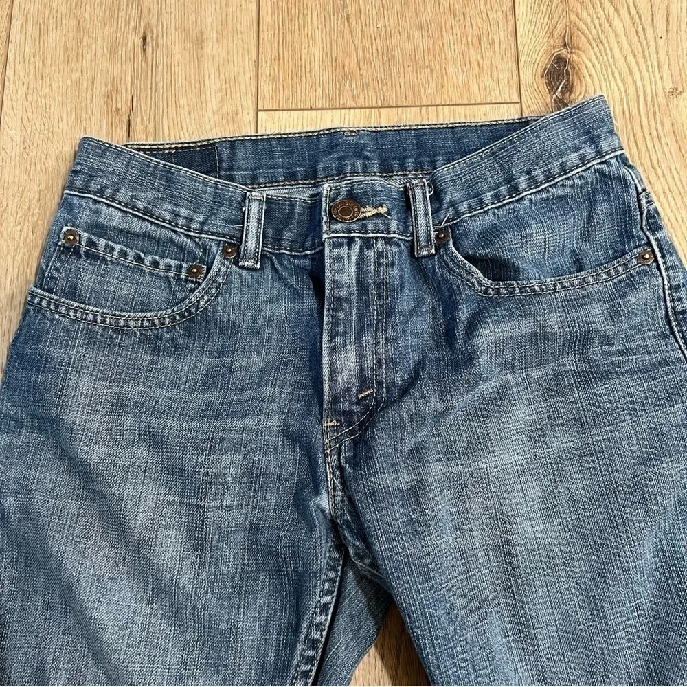 𝅺levi’s 511 denim jeans zipper fly 18 regular 29W 29L medium wash 5 pockets.